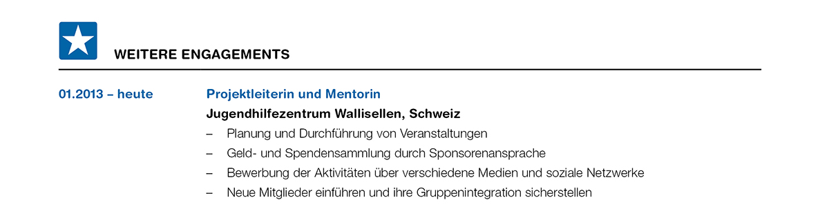 Cv 1Spalten De Rubrikengagements