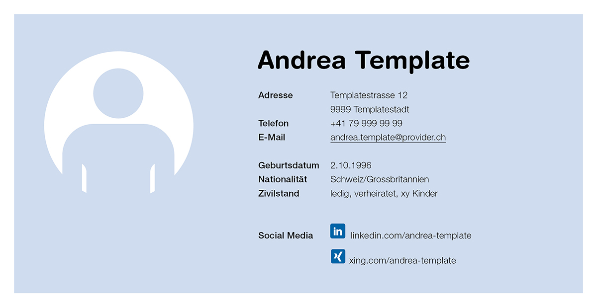 Cv 1Spalten De Persoenlichedaten