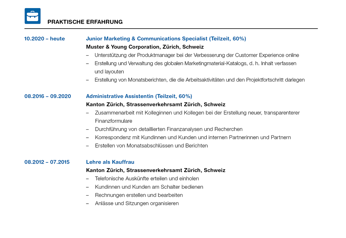 Cv 1Spalten De Rubrikpraktischeerfahrung